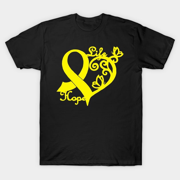 Heart awareness ribbon T-Shirt by CaitlynConnor